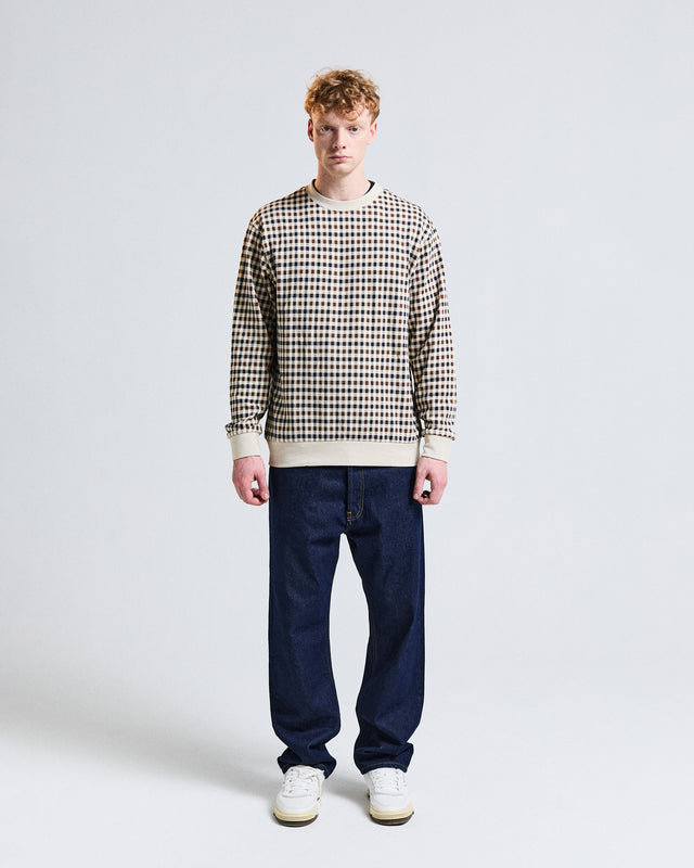 CLUB CHECK CREWNECK