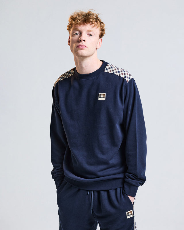 Aquascutum Active LAMINA INSERT CREWNECK