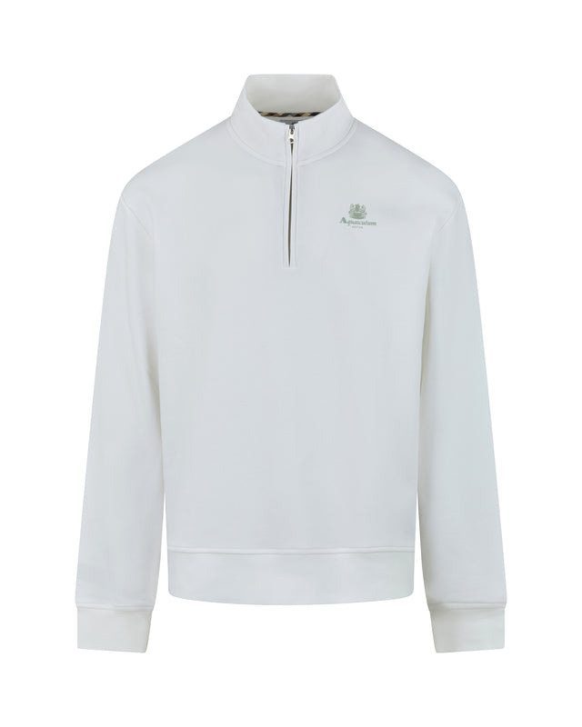 HALF ZIP MOCK NECK