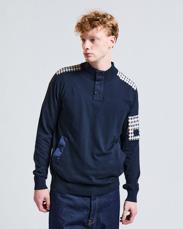 Aquascutum Active LAMINA POCKET MOCK NECK