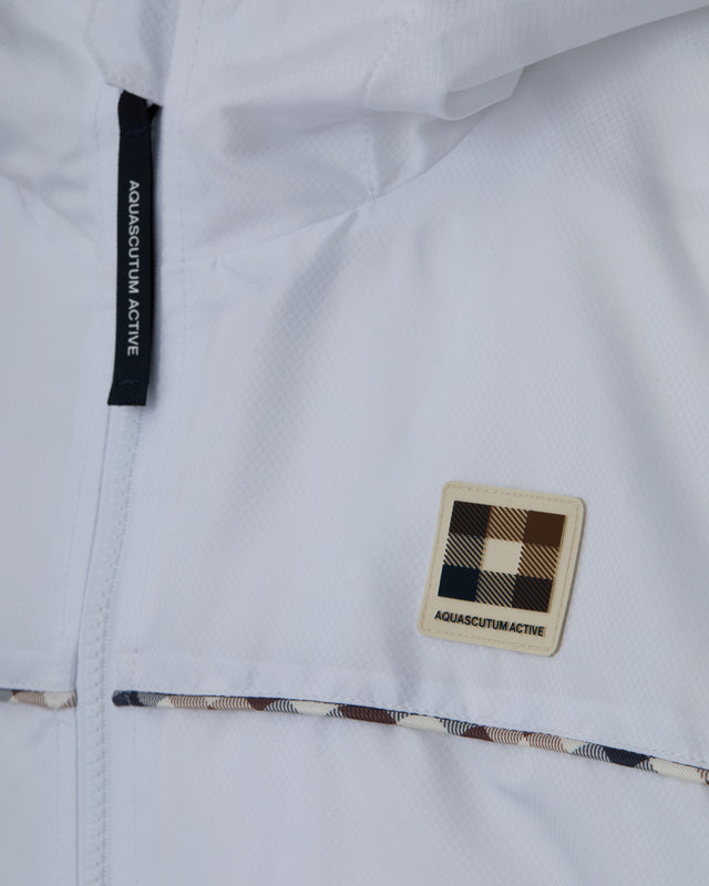 Aquascutum Active DIAMOND WAVE BADGE TRACK TOP