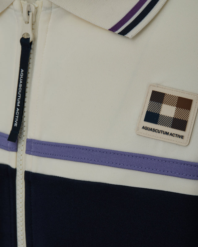 Aquascutum Active POLO COLLAR TRACK TOP