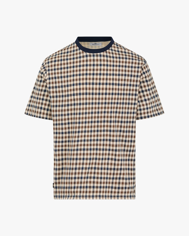 Aquascutum Active CLUB CHECK T-SHIRT