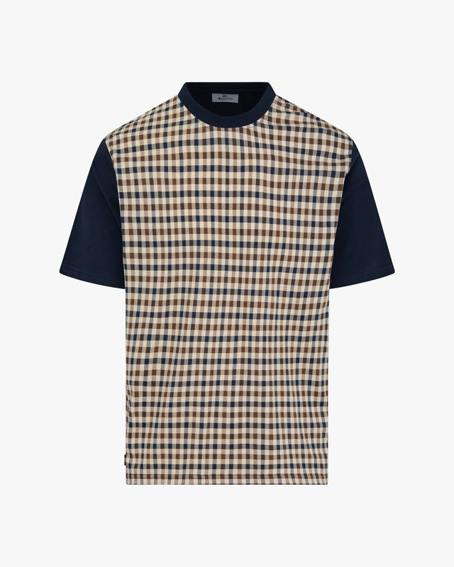 Aquascutum Active BODY CLUB CHECK T-SHIRT