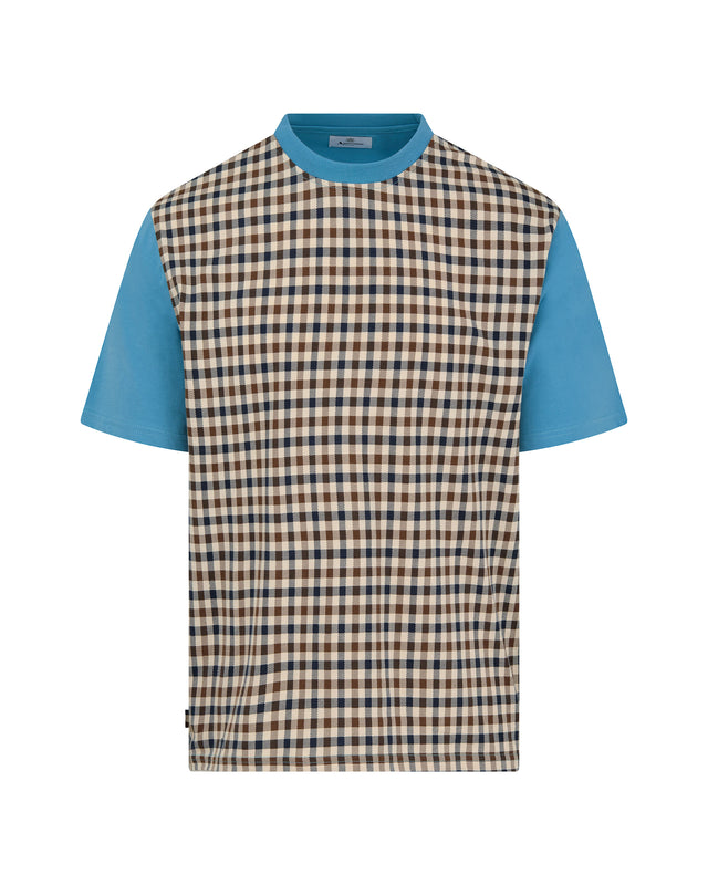 Aquascutum Active BODY CLUB CHECK T-SHIRT