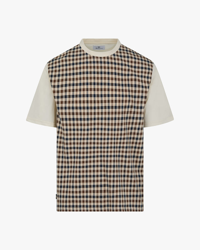 Aquascutum Active BODY CLUB CHECK T-SHIRT