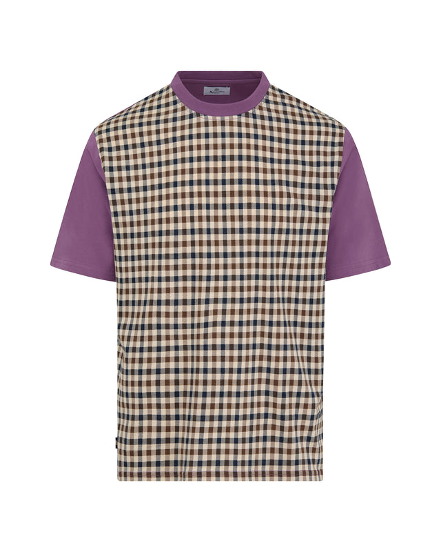 Aquascutum Active BODY CLUB CHECK T-SHIRT