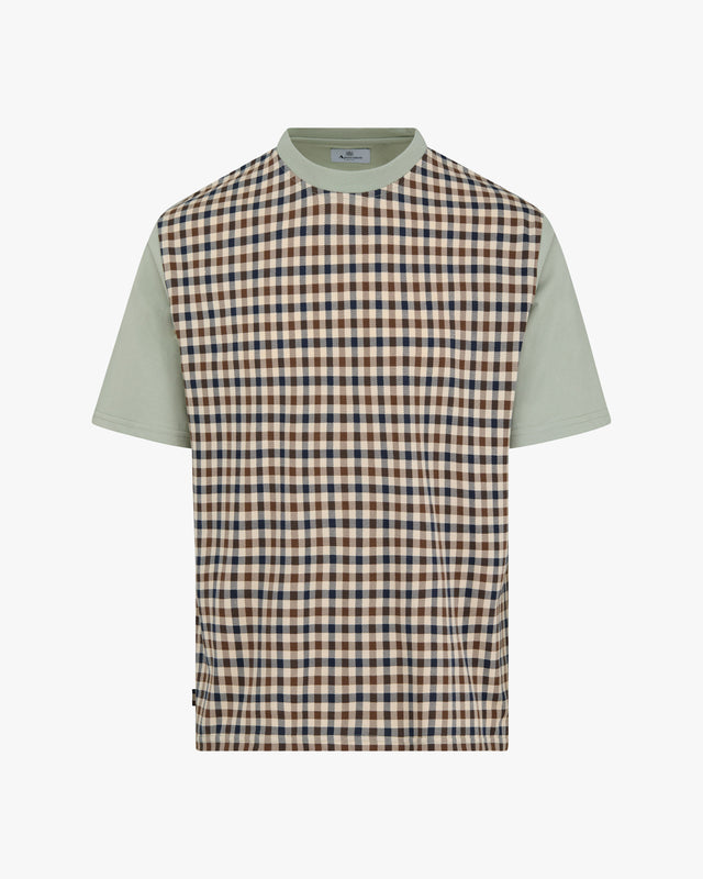 Aquascutum Active BODY CLUB CHECK T-SHIRT