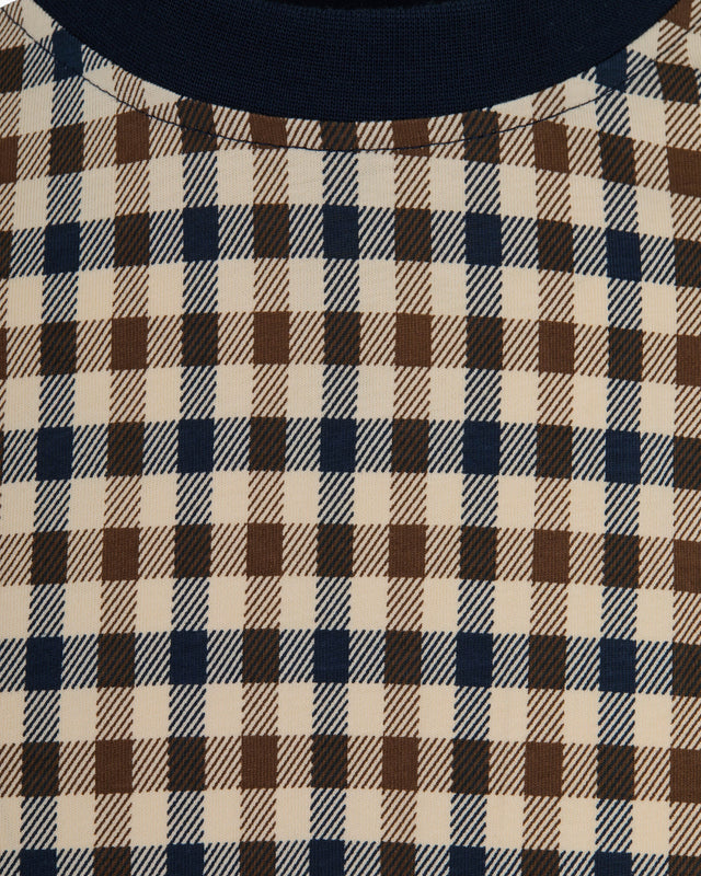 Aquascutum Active BODY CLUB CHECK T-SHIRT