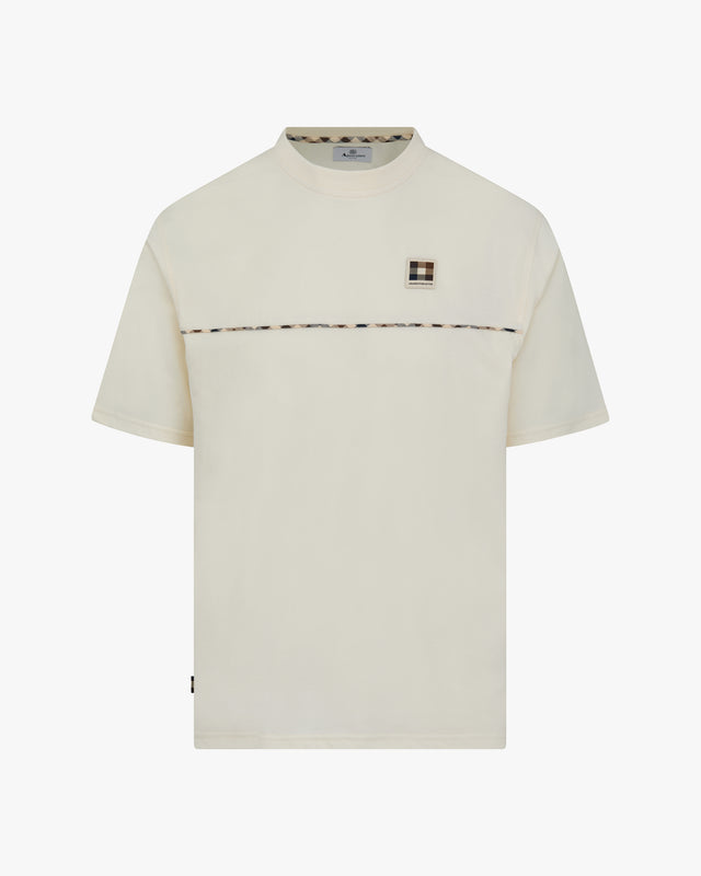 Aquascutum Active CLUB CHECK PIPING T-SHIRT