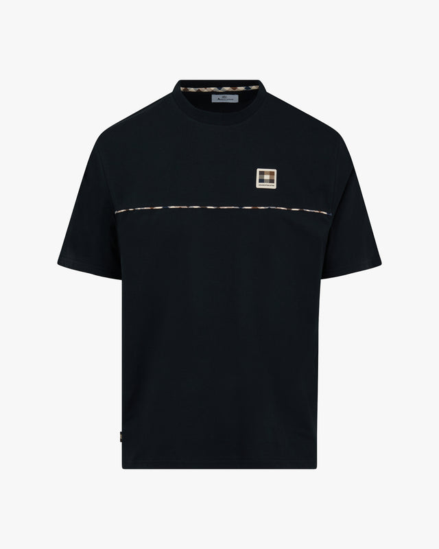 Aquascutum Active CLUB CHECK PIPING T-SHIRT