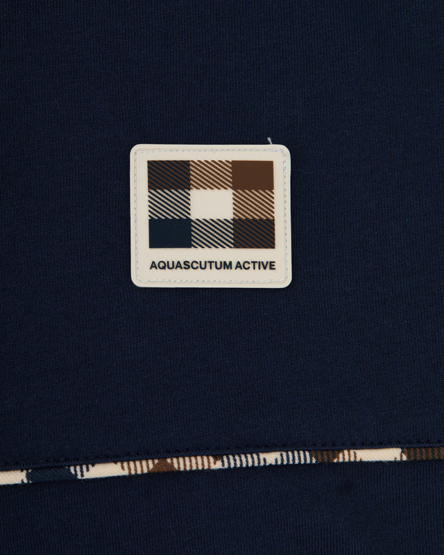 Aquascutum Active CLUB CHECK PIPING T-SHIRT
