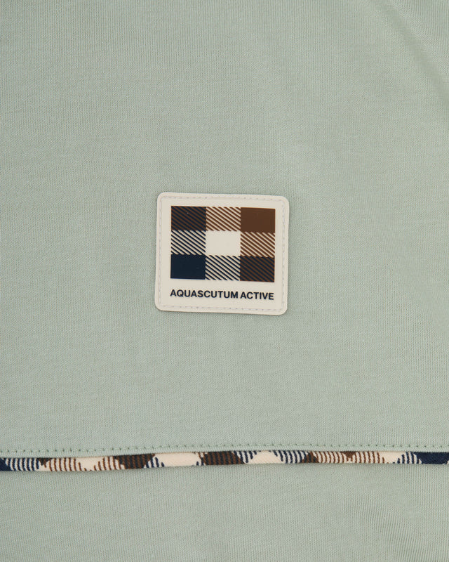 Aquascutum Active CLUB CHECK PIPING T-SHIRT