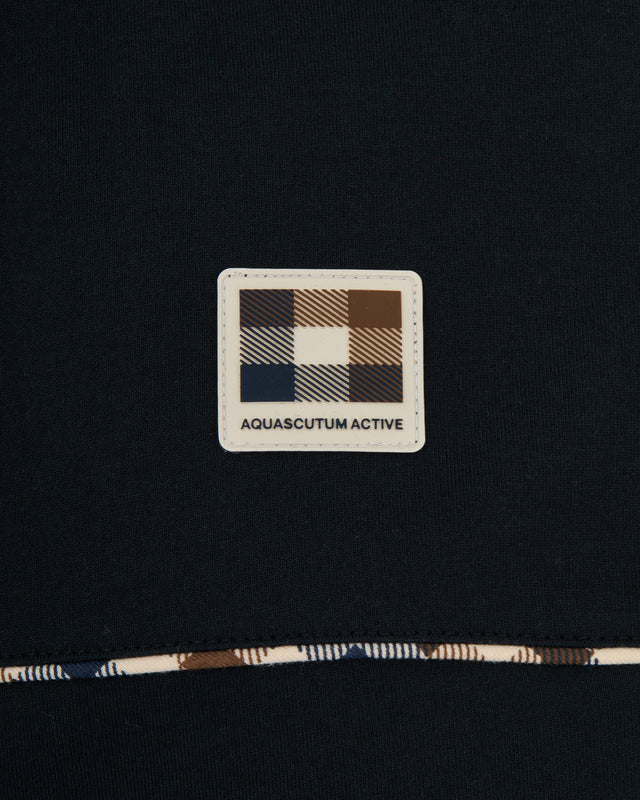 Aquascutum Active CLUB CHECK PIPING T-SHIRT