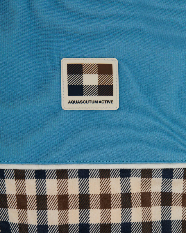 Aquascutum Active CLUB CHECK PANEL T-SHIRT