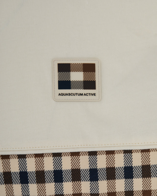 Aquascutum Active CLUB CHECK PANEL T-SHIRT