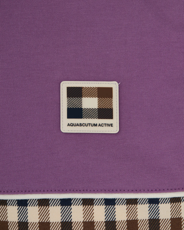 Aquascutum Active CLUB CHECK PANEL T-SHIRT
