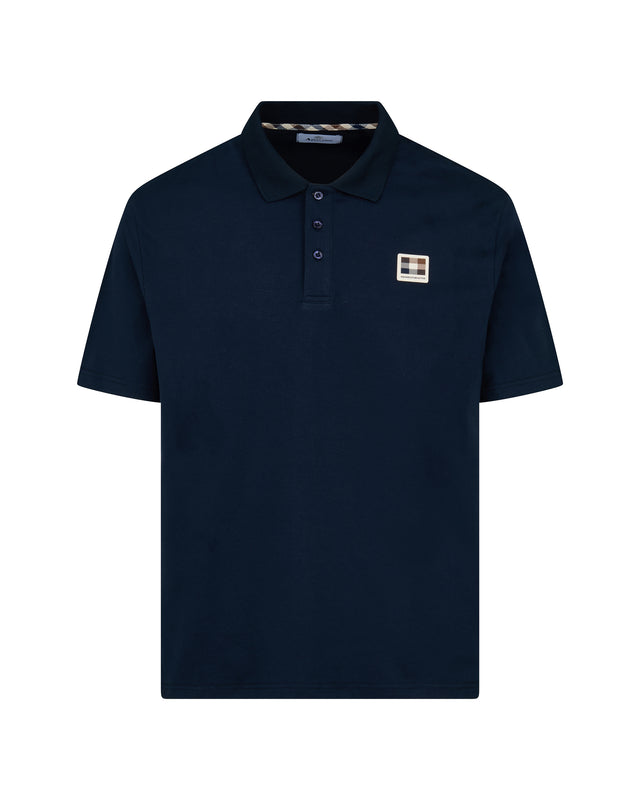 Aquascutum Active STRETCH PIQUET BADGE POLO