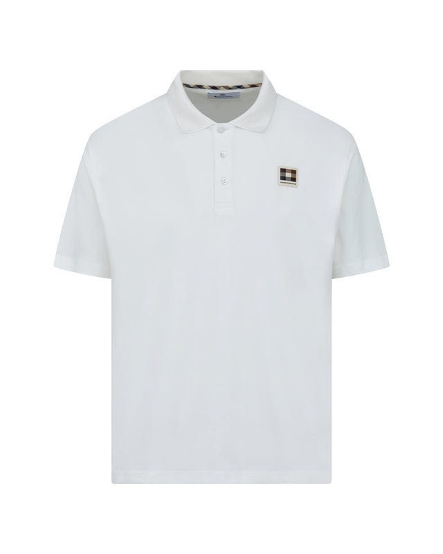 STRETCH PIQUET BADGE POLO