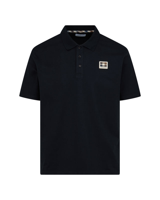 STRETCH PIQUET BADGE POLO