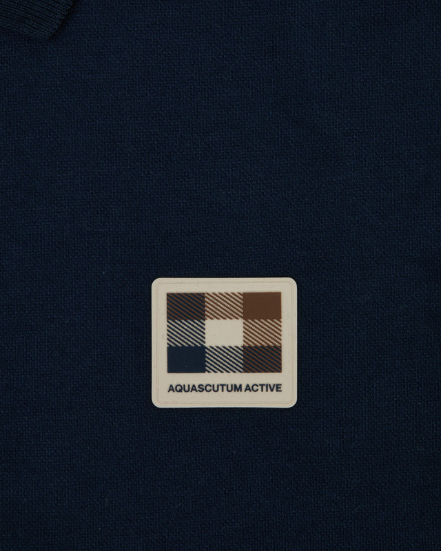Aquascutum Active STRETCH PIQUET BADGE POLO