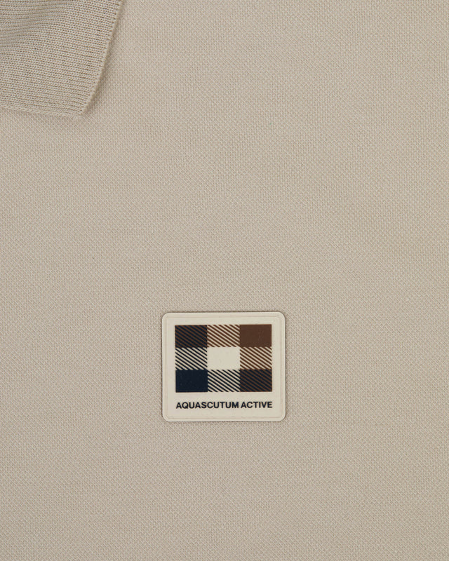 Aquascutum Active STRETCH PIQUET BADGE POLO