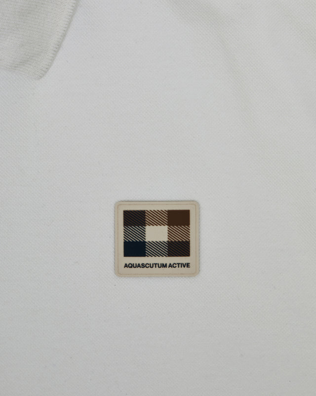 Aquascutum Active STRETCH PIQUET BADGE POLO