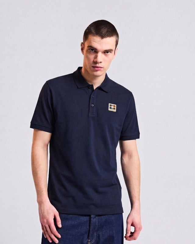Aquascutum Active STRETCH PIQUET BADGE POLO