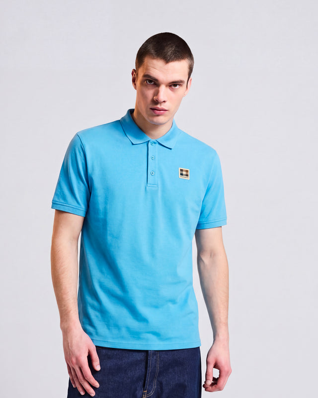 STRETCH PIQUET BADGE POLO