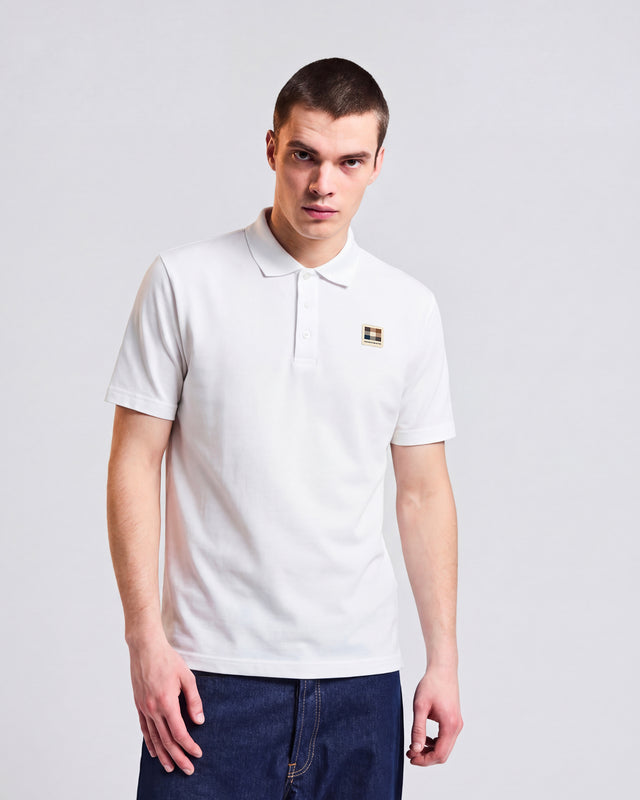 STRETCH PIQUET BADGE POLO