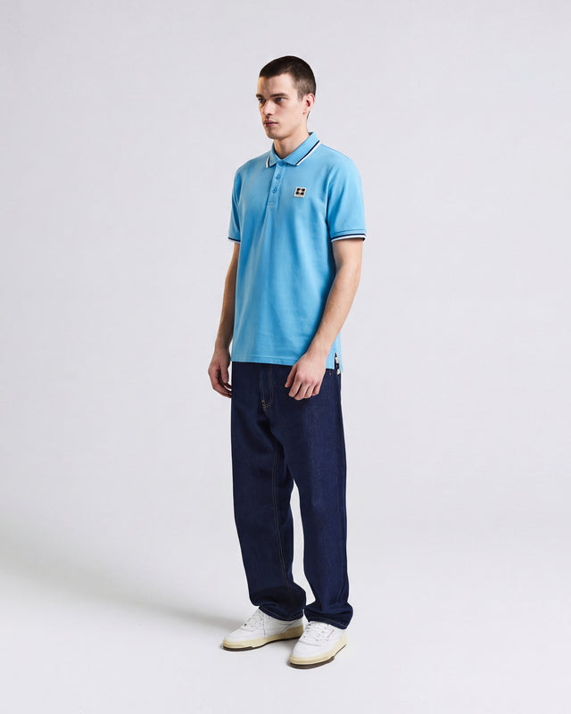 STRETCH PIQUET STRIPES POLO
