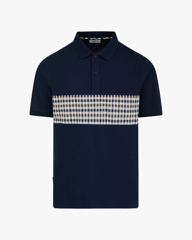 STRETCH PIQUET INSERT POLO