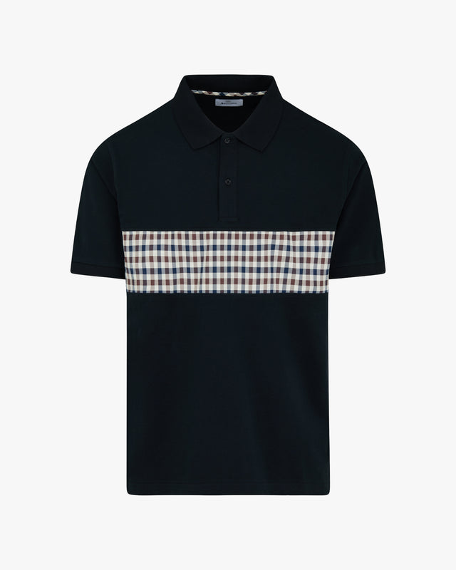 STRETCH PIQUET INSERT POLO