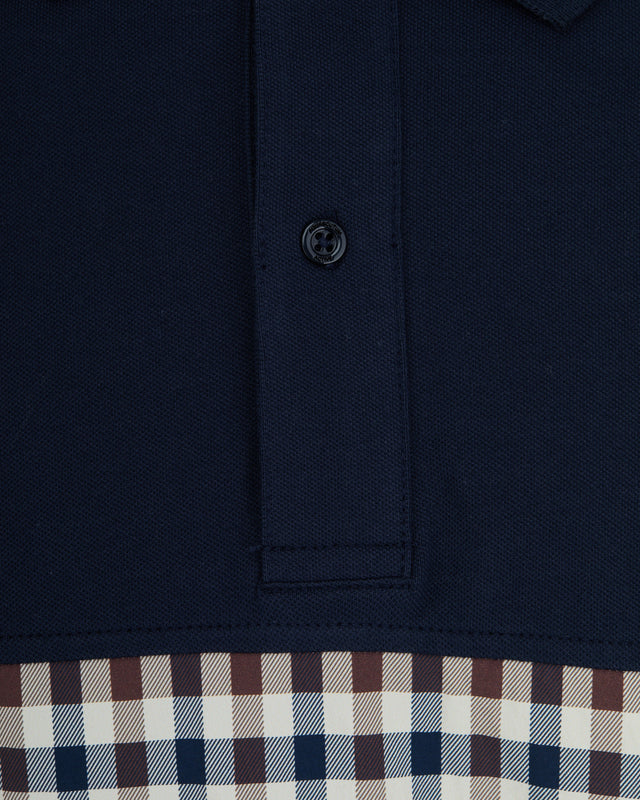 STRETCH PIQUET INSERT POLO