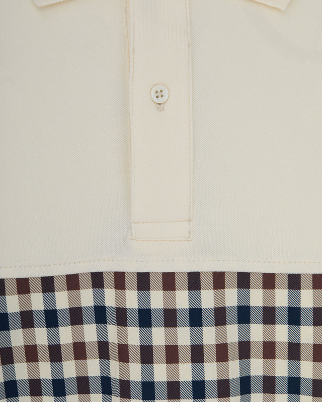 STRETCH PIQUET INSERT POLO