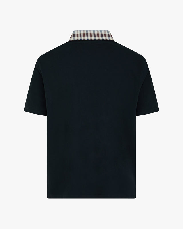 Aquascutum Active CLUB CHECK COLLAR POLO