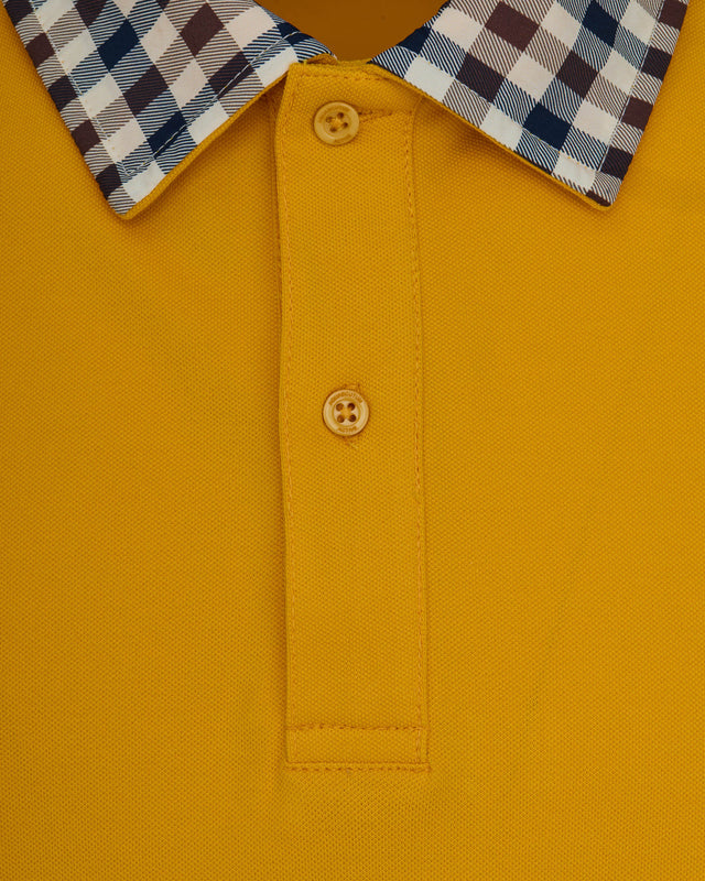 Aquascutum Active CLUB CHECK COLLAR POLO