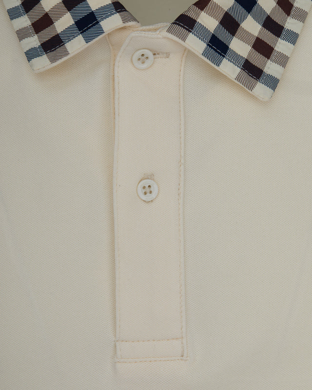 Aquascutum Active CLUB CHECK COLLAR POLO
