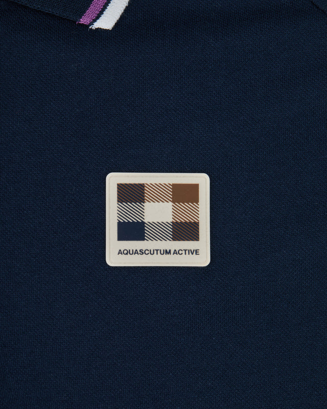 Aquascutum Active STRETCH PIQUET HALF ZIP POLO