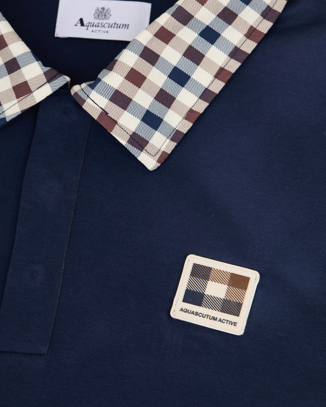 CHECK COLLAR TECH POLO