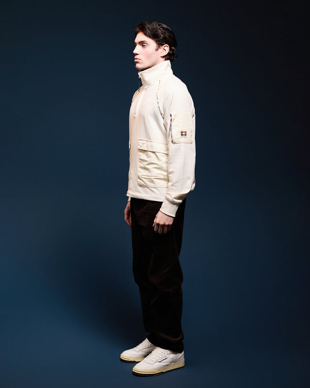 1/4 ZIP STRETCH FLEECE