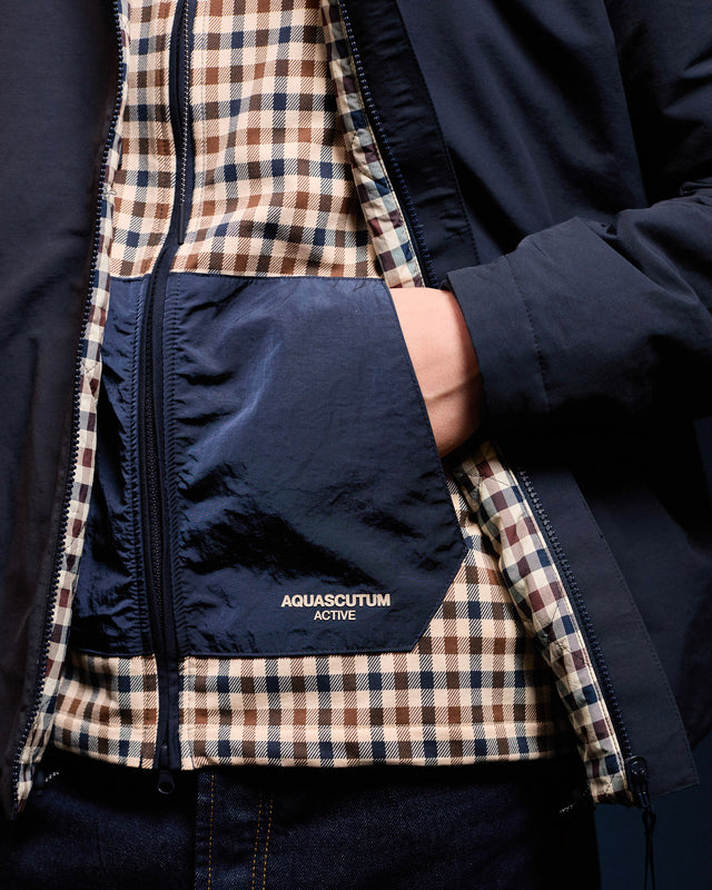 CHECK FZ STRETCH FLEECE