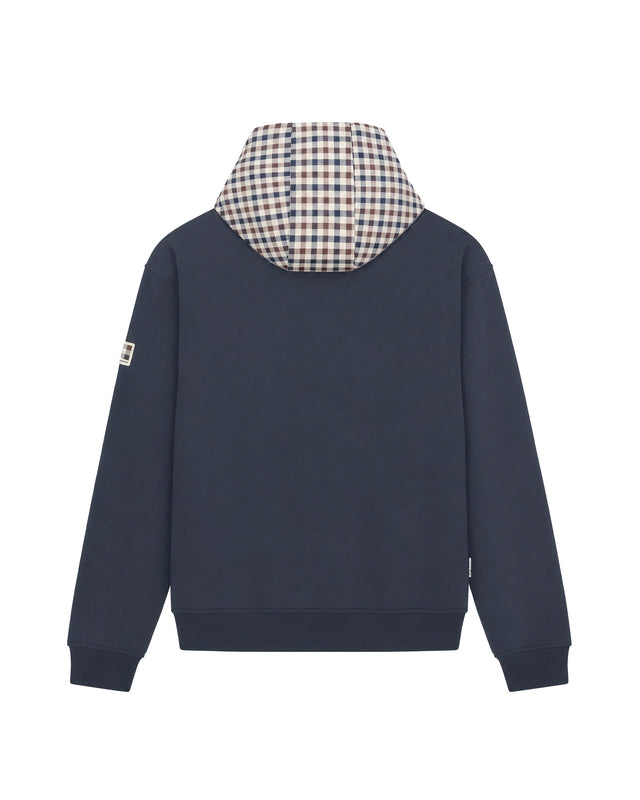 CLUB CHECK HOODIE FLEECE