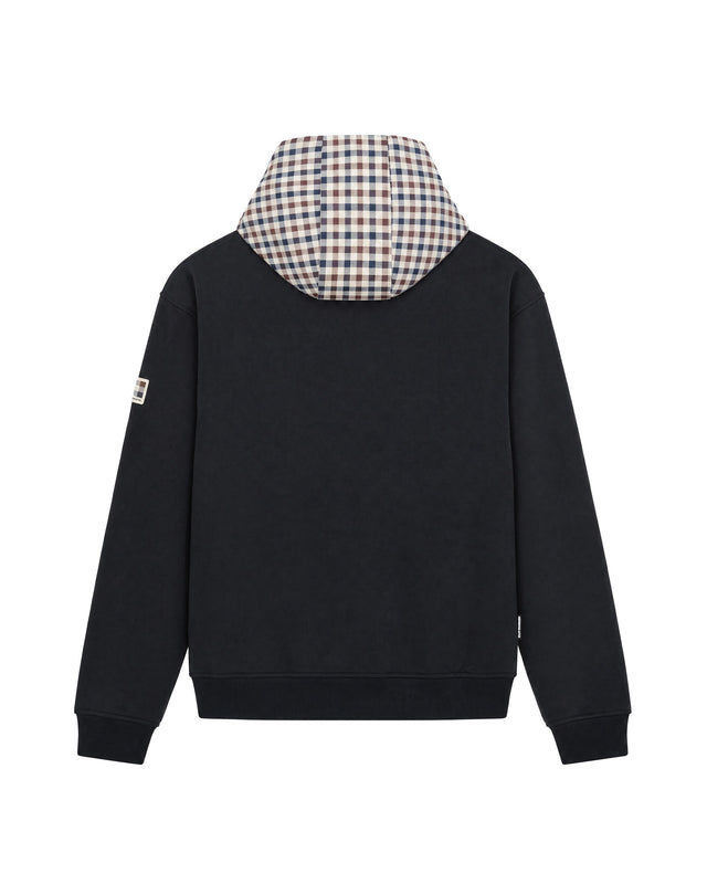 CLUB CHECK HOODIE FLEECE