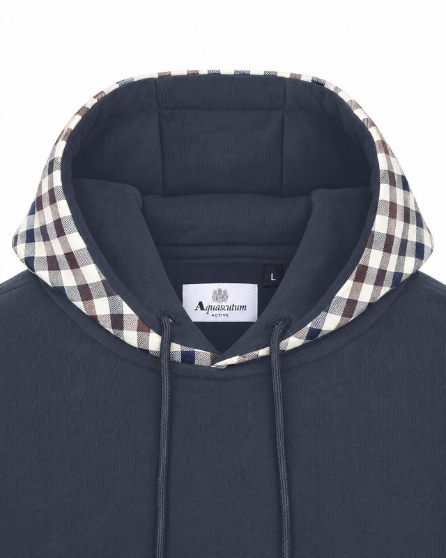 CLUB CHECK HOODIE FLEECE