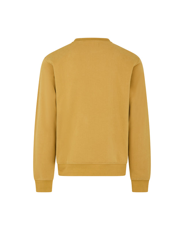 CHECK SHOULDER CREWNECK FLEECE