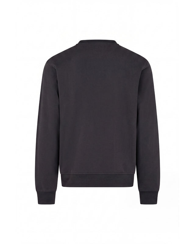 CHECK SHOULDER CREWNECK FLEECE