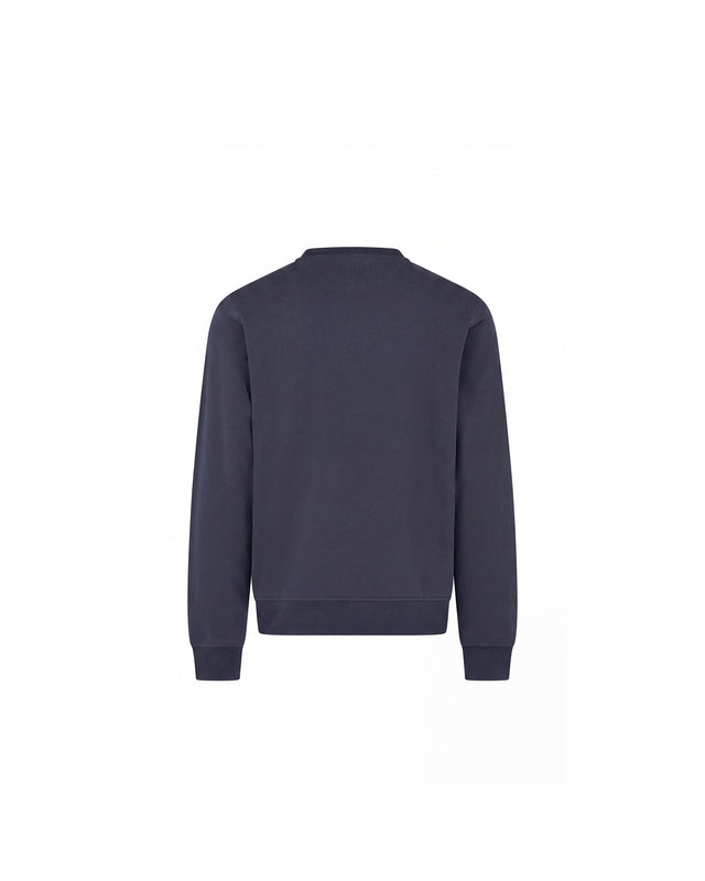 CHECK SHOULDER CREWNECK FLEECE