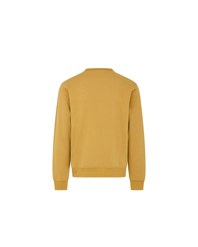 CHECK SHOULDER CREWNECK FLEECE