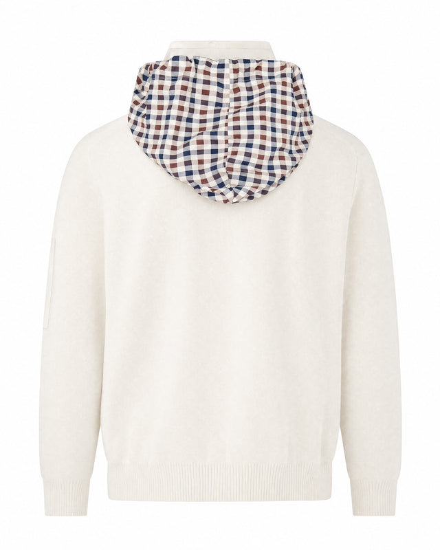 COTTON KNIT FZ SWEATER